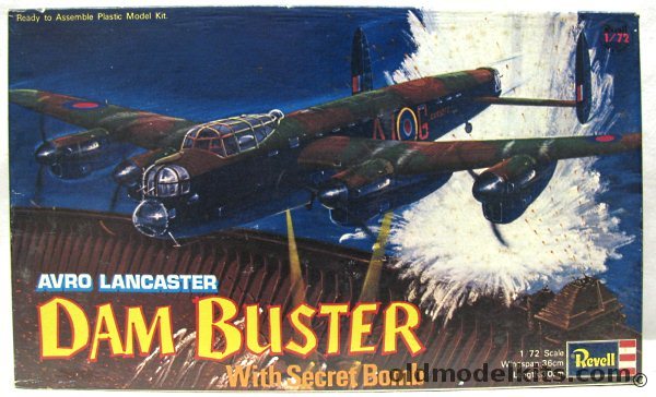 Revell 1/72 Avro Lancaster Dam Buster - Japan Issue - RAF ED932/G - ED910/G - ED934/G - ED937/G, H202 plastic model kit